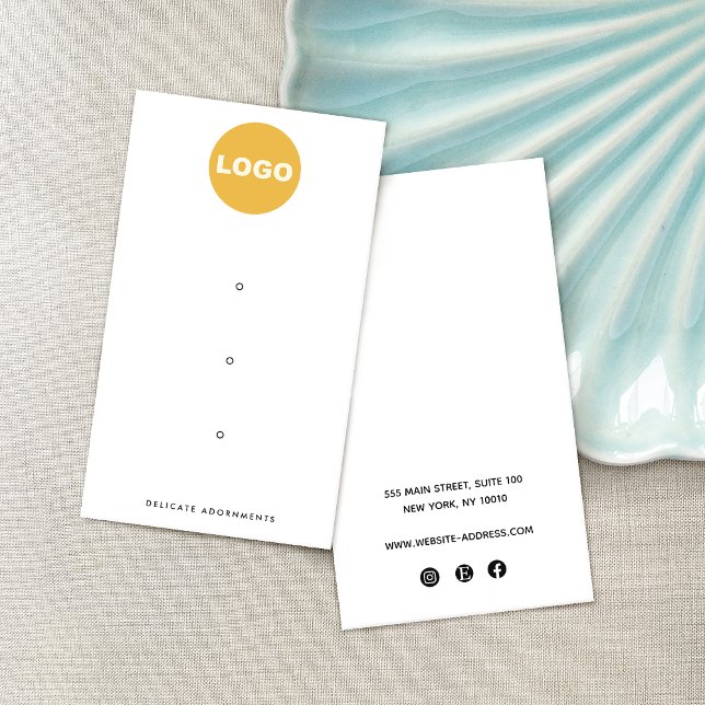 Carte De Visite Trois 3 Trous Écran d'oreille Écran Ajouter un log (Créateur téléchargé)