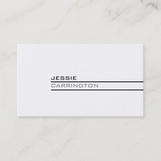 Carte De Visite Trois couleur moderne minimale 6A (Devant)