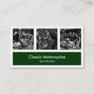 Carte De Visite Trois photos plus un - Vert foncé