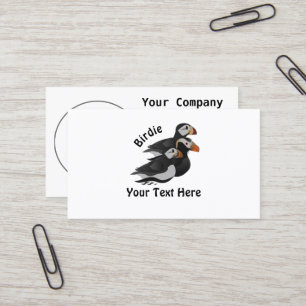 Carte De Visite Trois Puffins Adorablement Friendly Baignade Carto