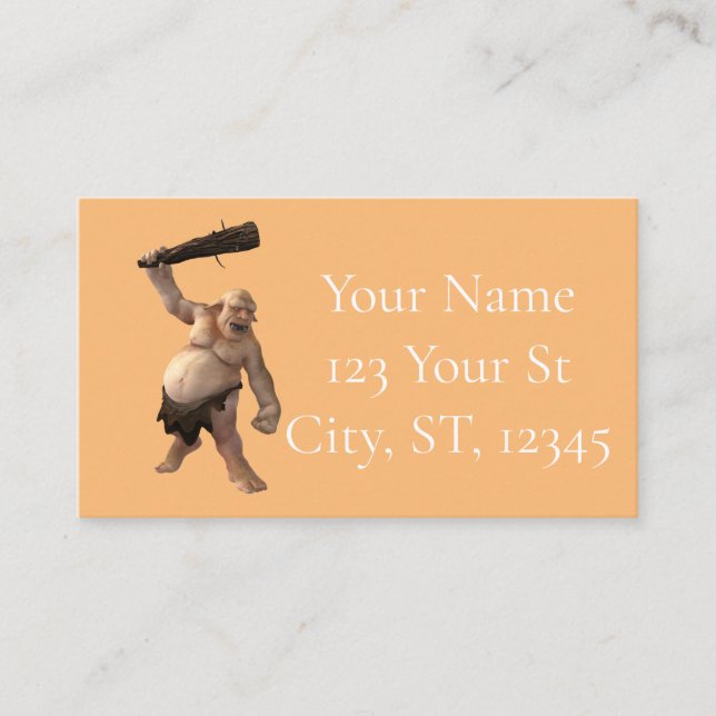 Carte De Visite Troll moche Thunder_Cove (Devant)