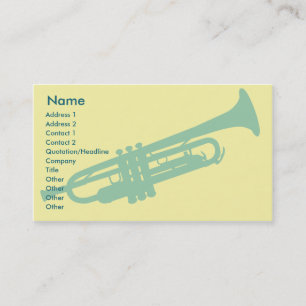 Carte De Visite Trompette - affaires