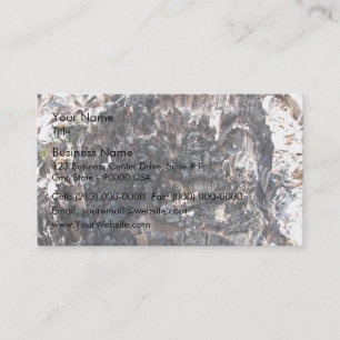 Carte De Visite Tronçon d'arbre brûlé