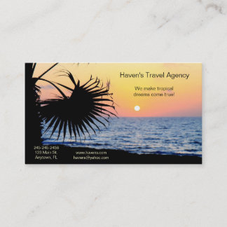 Carte de visite tropical