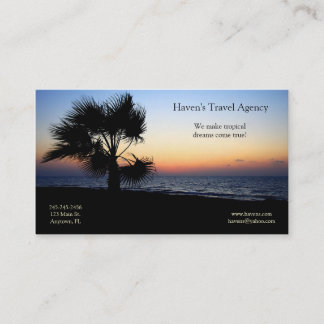 Carte de visite tropical