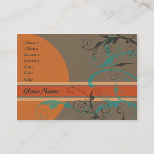 Carte de visite tropical de brise