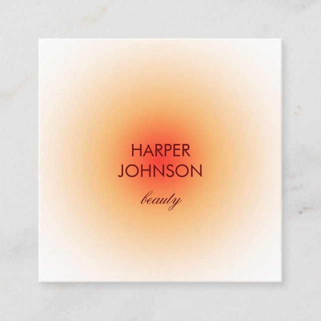 carte de visite tropical du soleil (Devant)