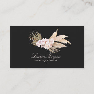 carte de visite tropical élégant floral minimalist