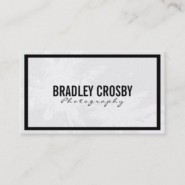 Carte De Visite Tropical | Variation (Devant)