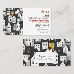 Carte De Visite Trouver votre maison de rêve Immobilier 