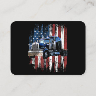 Carte De Visite Trucker American Flag Truck Driver Truck Driver Gi