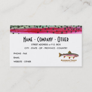 Carte De Visite Truite arc-en-ciel
