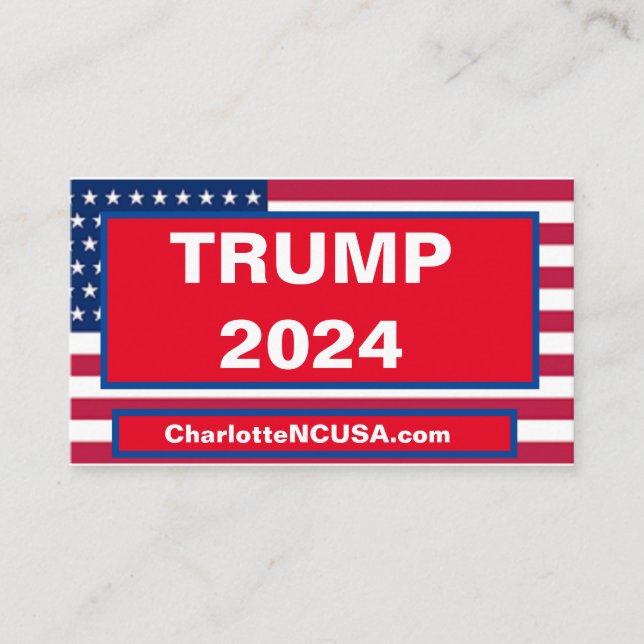 CARTE DE VISITE TRUMP 2024 (Devant)
