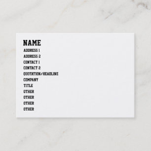 Carte De Visite tu n'es pas HIP HOP