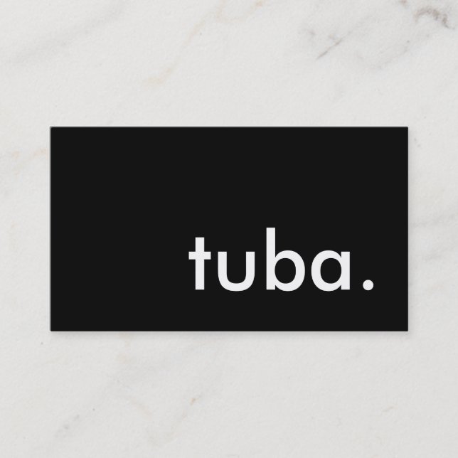Carte De Visite tuba. (Devant)