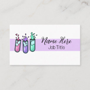 Carte De Visite Tubes à essai turbulents