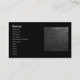Carte De Visite Tuile argentée 196 de Chainmail