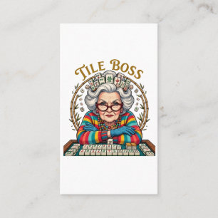 Carte De Visite Tuile de Mahjong Boss
