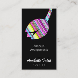 Carte De Visite Tulip Stripes (Printemps)