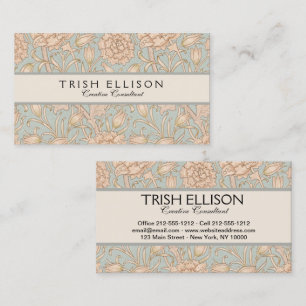 Carte De Visite Tulipe sauvage de William Morris, design floral