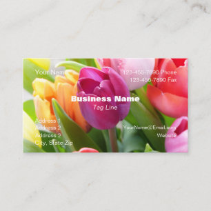Carte de visite Tulipes ou Photo HAMbyWG