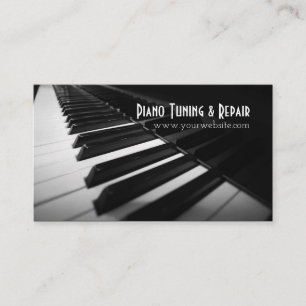 Carte De Visite Tuning de piano et réparation de musique instructe