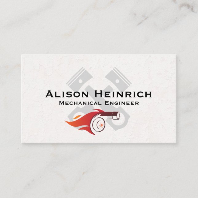 Carte De Visite Turbo Fire | Poistons (Devant)