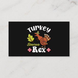 Carte De Visite Turquie Saurus Rex Thanksgiving Dinosaur Turquie K