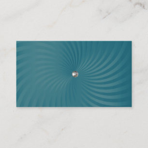 Carte de visite turquoise Blue Shimmer Twirl