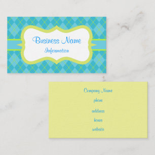 Carte de visite Turquoise clair