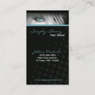 Carte de visite turquoise de Boutiq de magasin de
