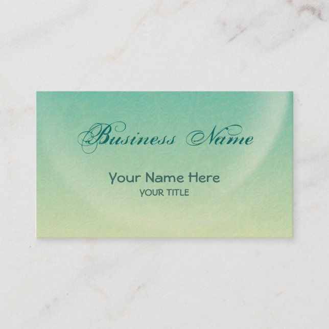 Carte De Visite turquoise lune ~ bc (Devant)