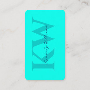 Carte de visite Turquoise - Moderne & Frais