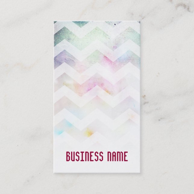 Carte de visite turquoise rose grunge de salon de (Devant)