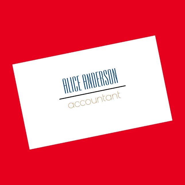 Carte De Visite Turquoise simple géométrique moderne comptable ent (Créateur téléchargé)