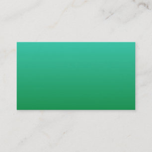 Carte De Visite Turquoise Vert Ombré