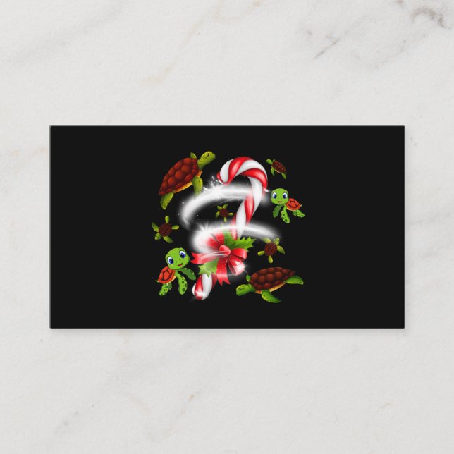 Carte De Visite Turtle Lover | Juste Une Fille Qui Aime Les Tortue (Devant)