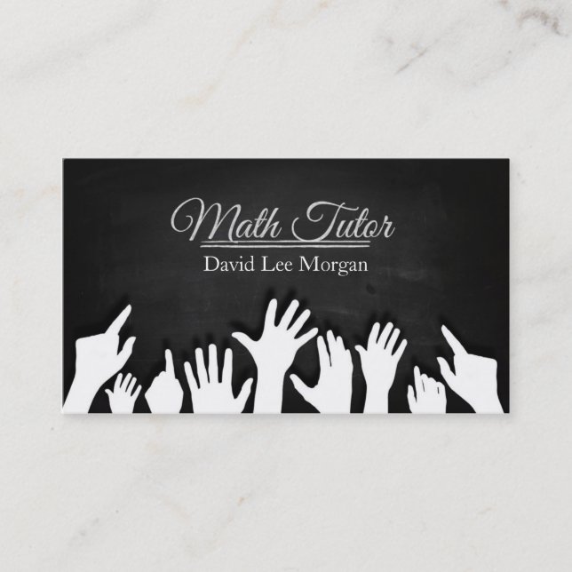 Carte De Visite Tuteur de mathématiques (Devant)