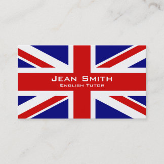 Carte De Visite Tuteur/professeur d'Anglais anglais avec le