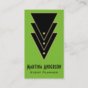 Carte De Visite Tuxedo Art Déco Moderne