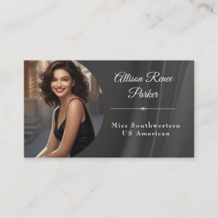 Carte de visite Tuxedo Shine pour concours de beau