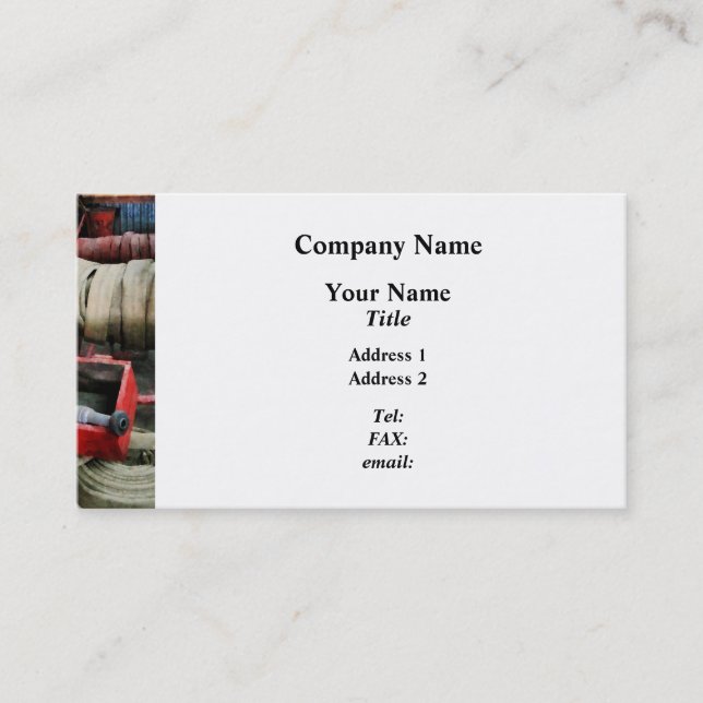 Carte De Visite Tuyau d'incendie (Devant)