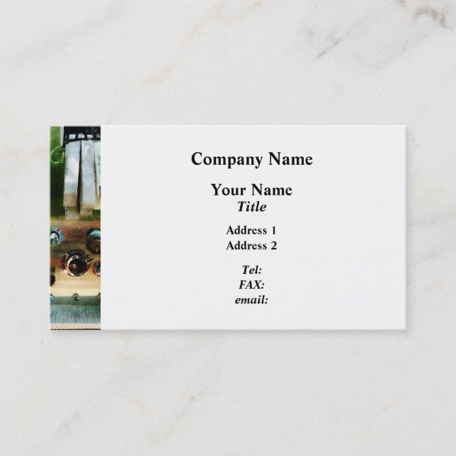 Carte De Visite Tuyau et buses blancs (Devant)