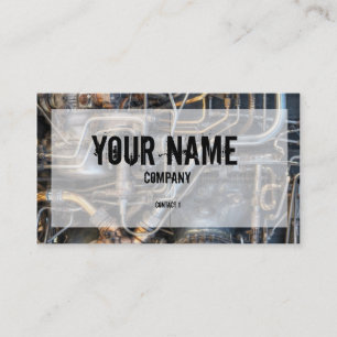 Carte De Visite Tuyaux de tuyauterie de Steampunk