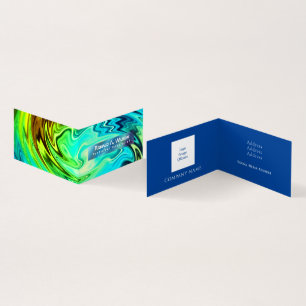 Carte De Visite Twisting Liquid Multicolors Personnalisé