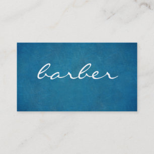 Carte De Visite Type de barbier noir et blanc de luxe simple