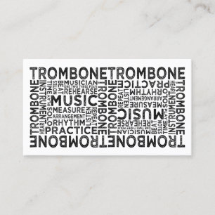 Carte De Visite Typographie de Trombone