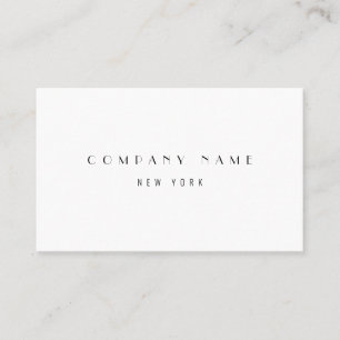 Carte De Visite Typographie d'entreprise moderne Sleek Luxe