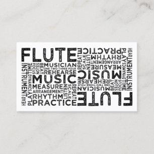 Carte De Visite Typographie des flux