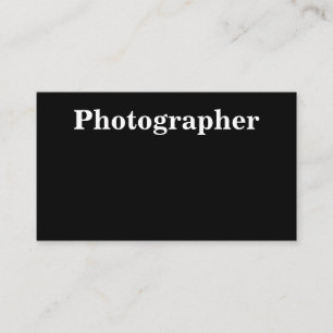 Carte De Visite Typographie minimaliste moderne en noir et blanc